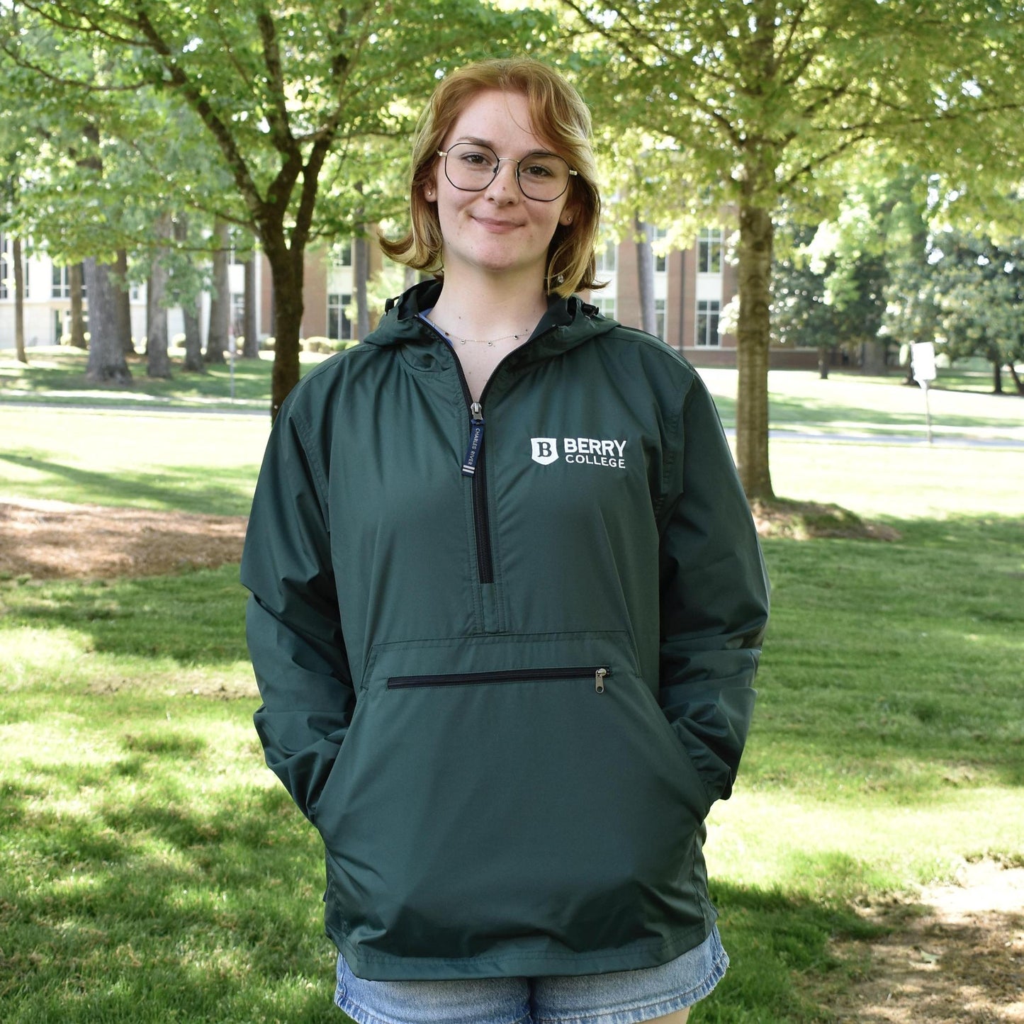 Forest Green Pack-N-Go Pullover