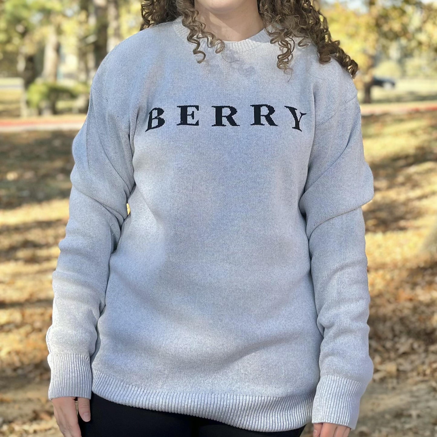 Uscape Renew Berry Grey Knit Sweater