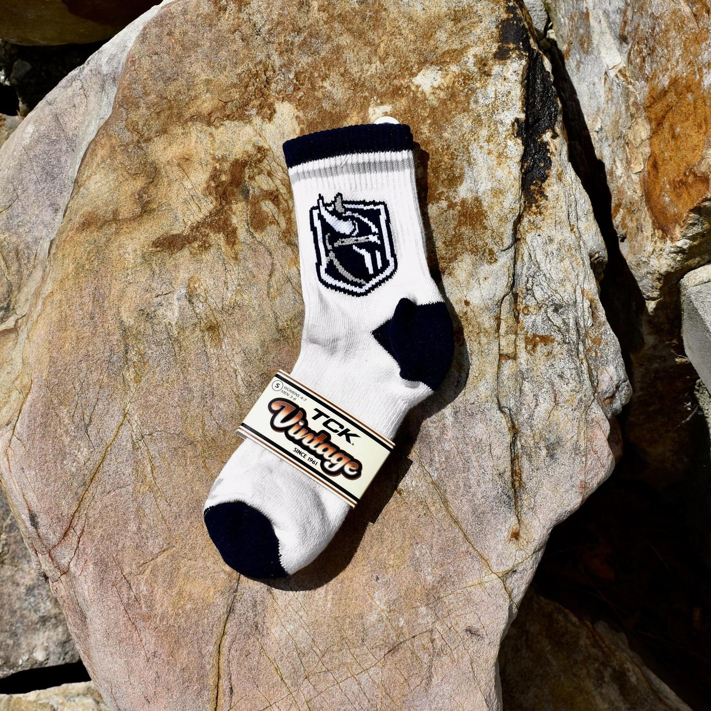 Vintage stripe quarter socks