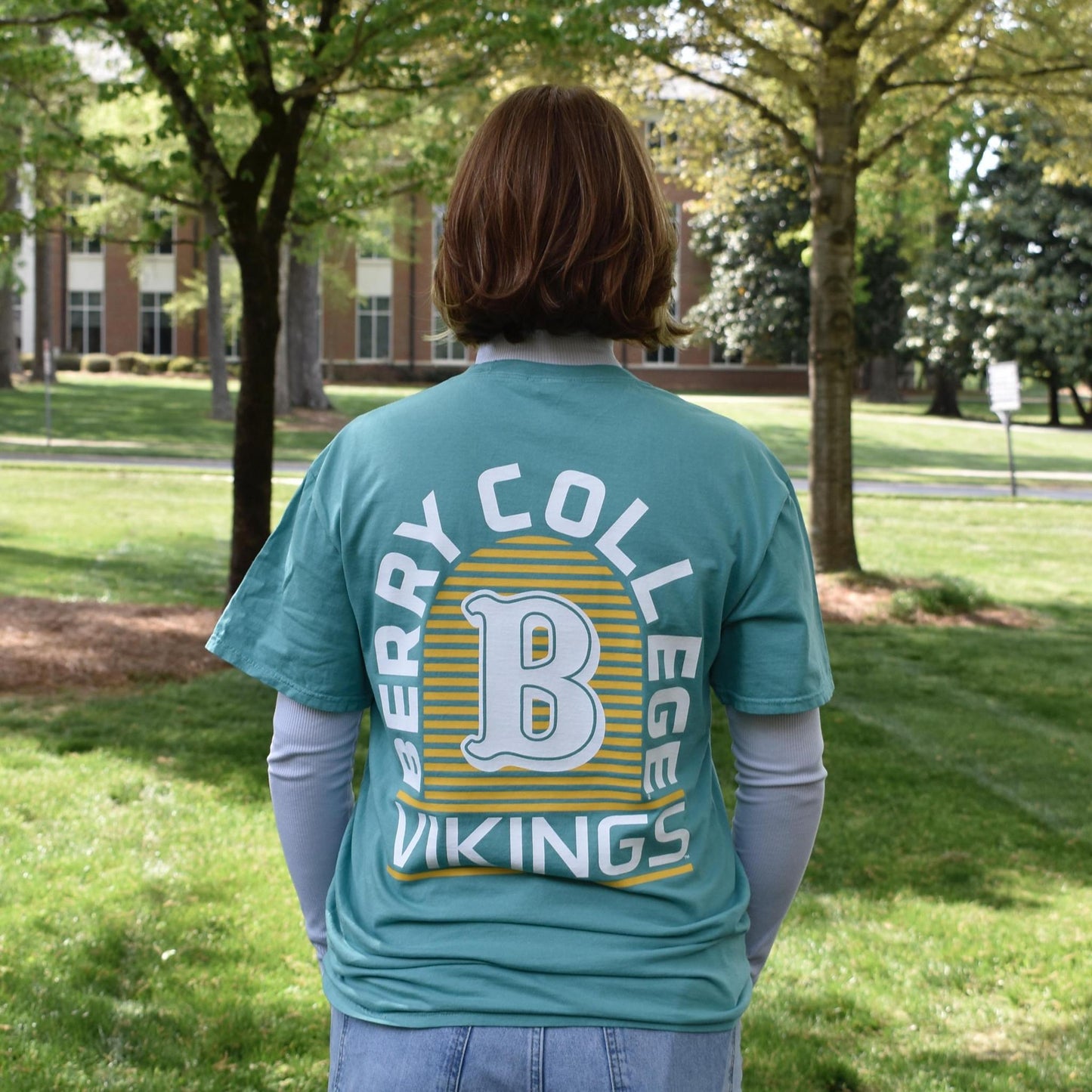 Berry Vikings Port & Co Peacock Tee