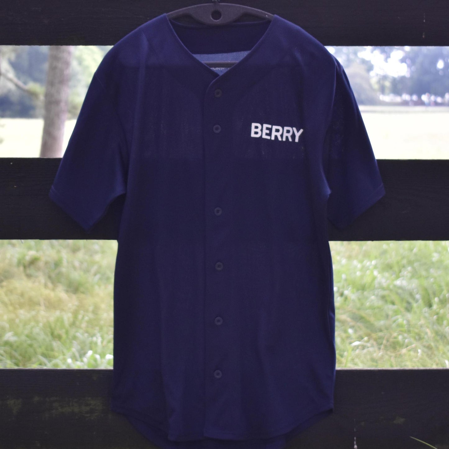 Sport-Tek Navy Berry Baseball Jersey