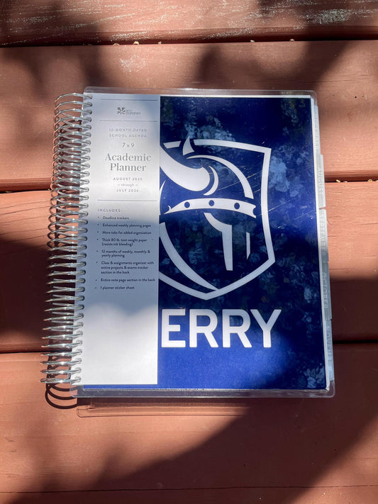 Erin Condren Coiled Academic Planner - Viking Head