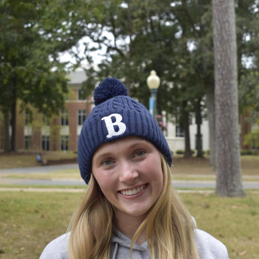 Pacific Headwear Navy Knit Pom-Pom Beanie