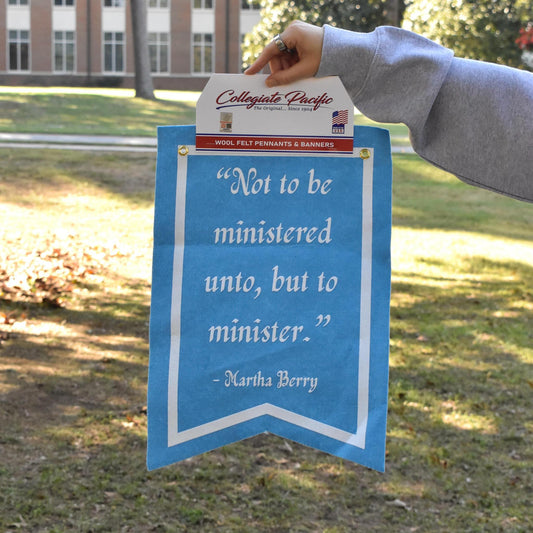 Powder Blue 12'' x 18''  Martha Berry Quote Banner